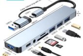 Usb C Hub 8 In 2 Type C Splitter Usb